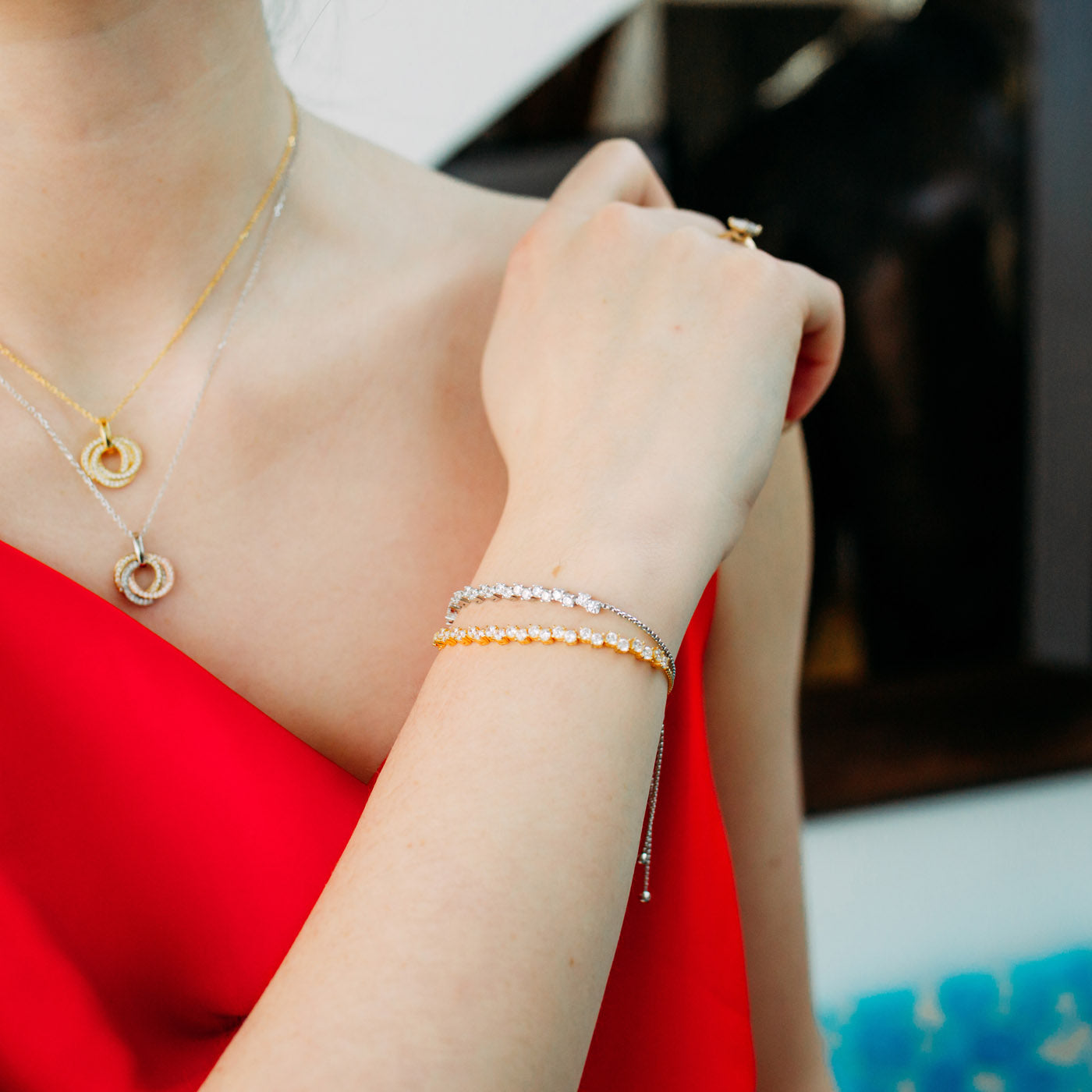 Julie Julsen Armband vergoldet mit 24 Zirkonia