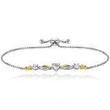 Julie Julsen Armband silber mit 3 weiße Zirkonia