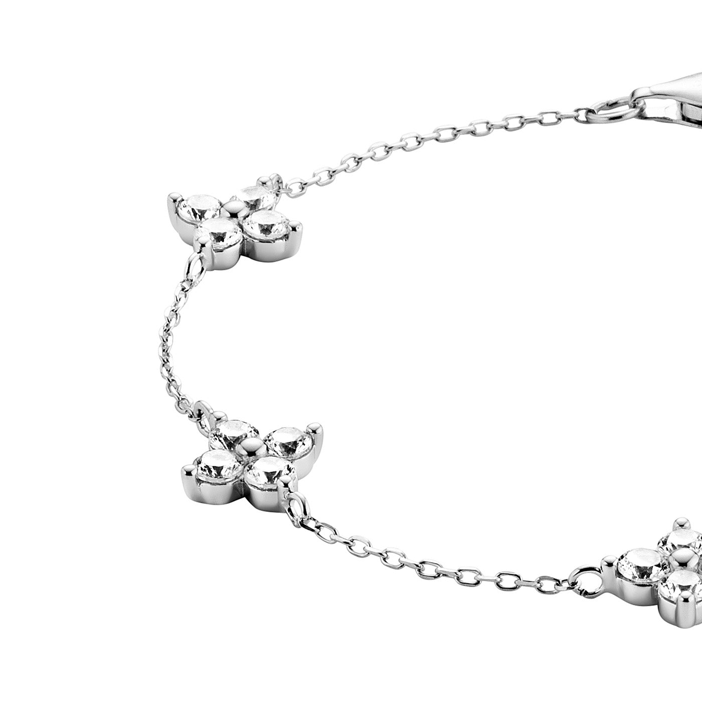 Julie Julsen Armband Silber rhodiniert mit 20 weißen Zirkonia