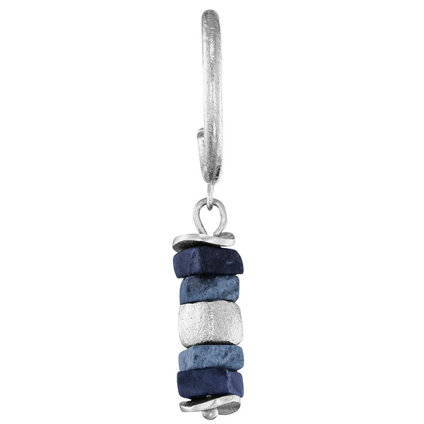 Julie Julsen Loving Stones Ohrschmuck aus 8 blauen Edelsteinen - Dumortierit