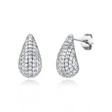 Julie Julsen Ohrstecker CRYSTAL DROP silber mit 190 weiße Zirkonia