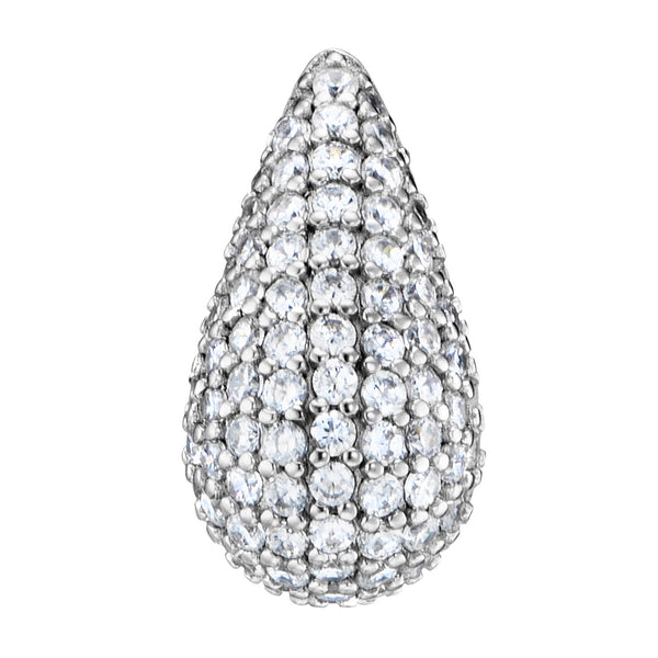 Julie Julsen Ohrstecker CRYSTAL DROP silber mit 190 weiße Zirkonia