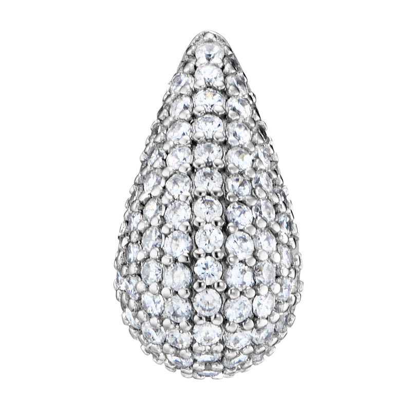 Julie Julsen Ohrstecker CRYSTAL DROP silber mit 190 weiße Zirkonia