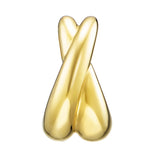 Julie Julsen Ohrstecker CROSSED LINES vergoldet