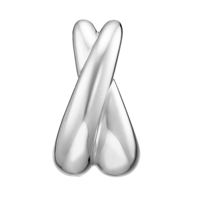 Julie Julsen Ohrstecker CROSSED LINES silber