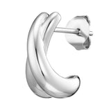 Julie Julsen Ohrstecker CROSSED LINES silber