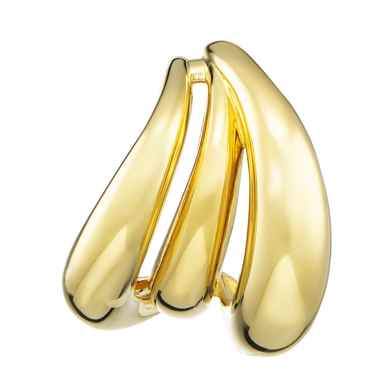 Julie Julsen Ohrstecker BENDED LINES vergoldet