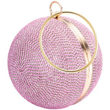 Julie Julsen Disco Handtasche pink mit Tragering gold