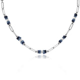 Julie Julsen Loving Stones Kette aus 36 blauen Edelsteinen - Dumortierit