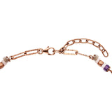 Julie Julsen Loving Stones Kette aus 36 lila Edelsteinen - Amethyst , Rosenquarz