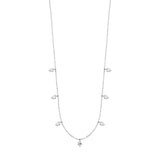 Julie Julsen Kette mit Anhänger HANGING CRYSTAL silber mit 7 Zirkonia