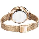 Julie Julsen Damen Armbanduhr BASIC rosé mit Edelstahlband und Strass 3 atm