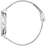 Julie Julsen Damen Armbanduhr BASIC silber-schwarz mit Edelstahlband und Strass 3 atm