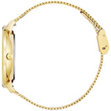 Julie Julsen Damen Armbanduhr BASIC vergoldet mit Edelstahlband und Strass 3 atm