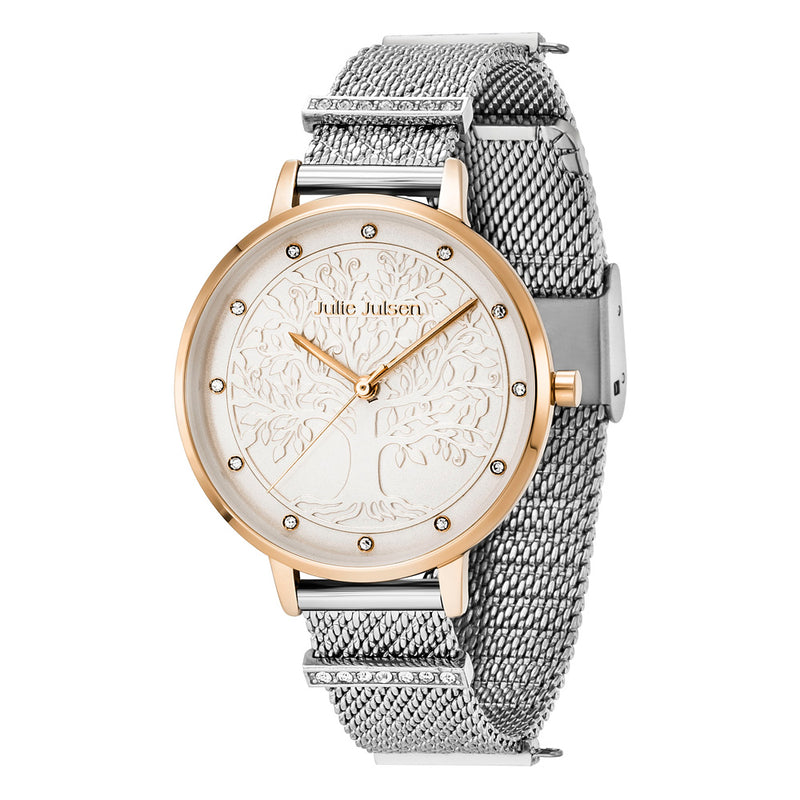 JULIE JULSEN CHARMING TREE OF LIFE ROSÉ SILVER