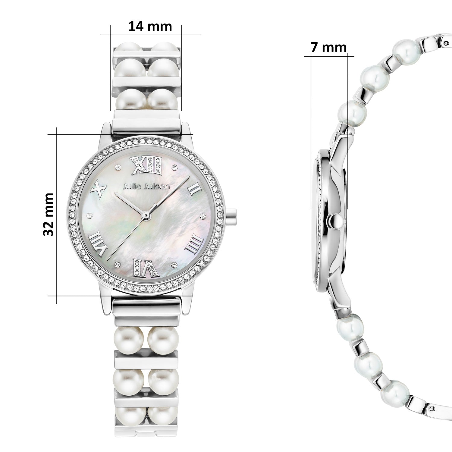 Julie Julsen Damenuhr Set WIGHT PEARL