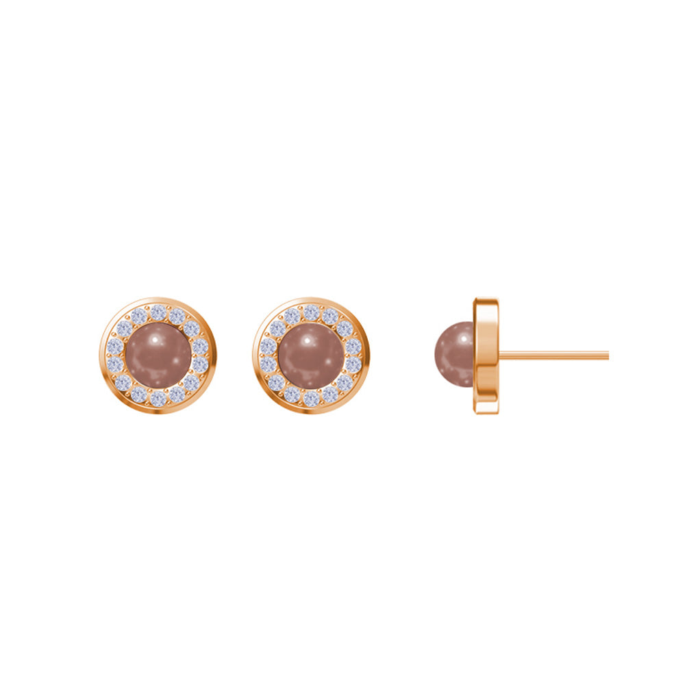 Julie Julsen Damenuhr Set BROWN PEARL