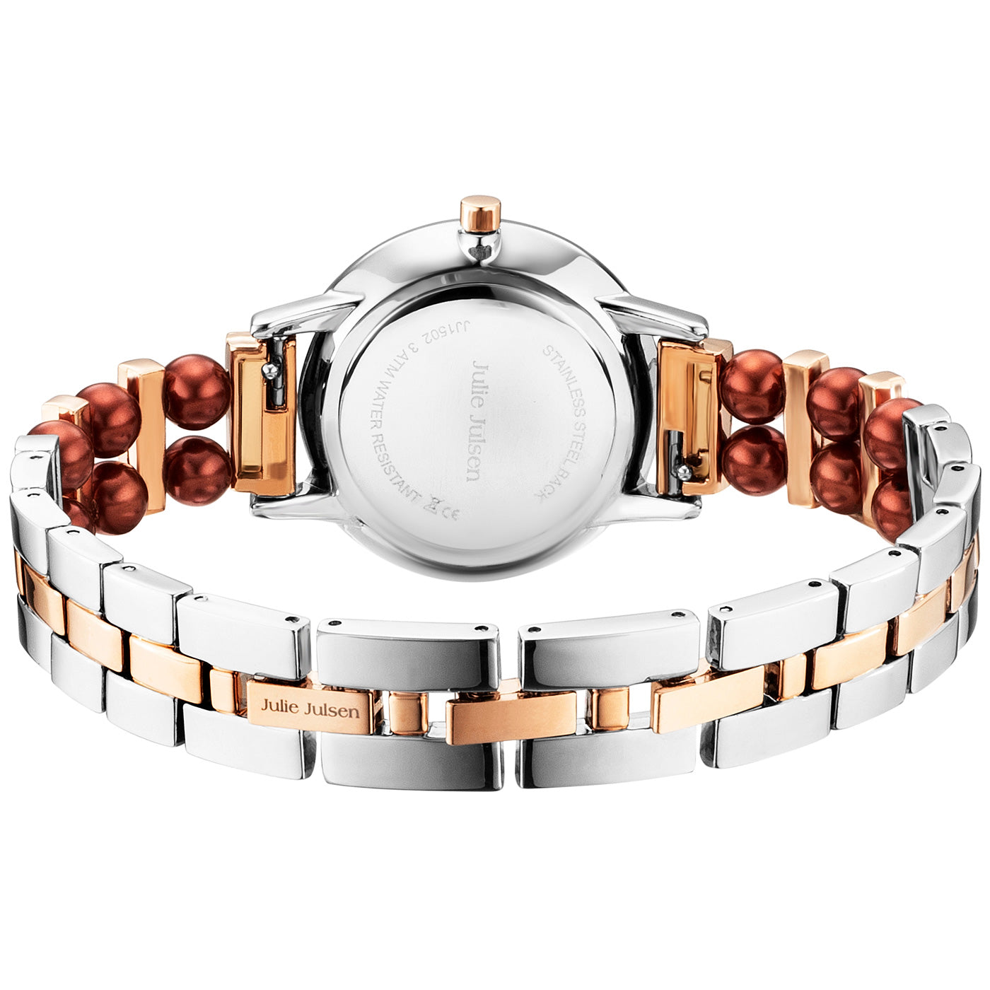 Julie Julsen Damenuhr Set BROWN PEARL
