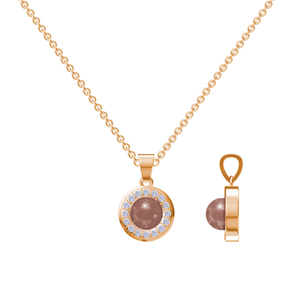 Julie Julsen Damenuhr Set BROWN PEARL