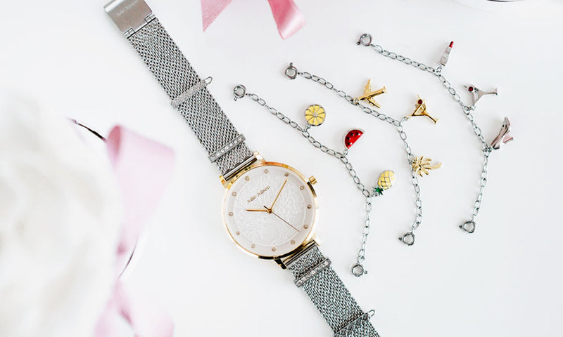 Julie Julsen Charming Meshband Rosé> Pin System<