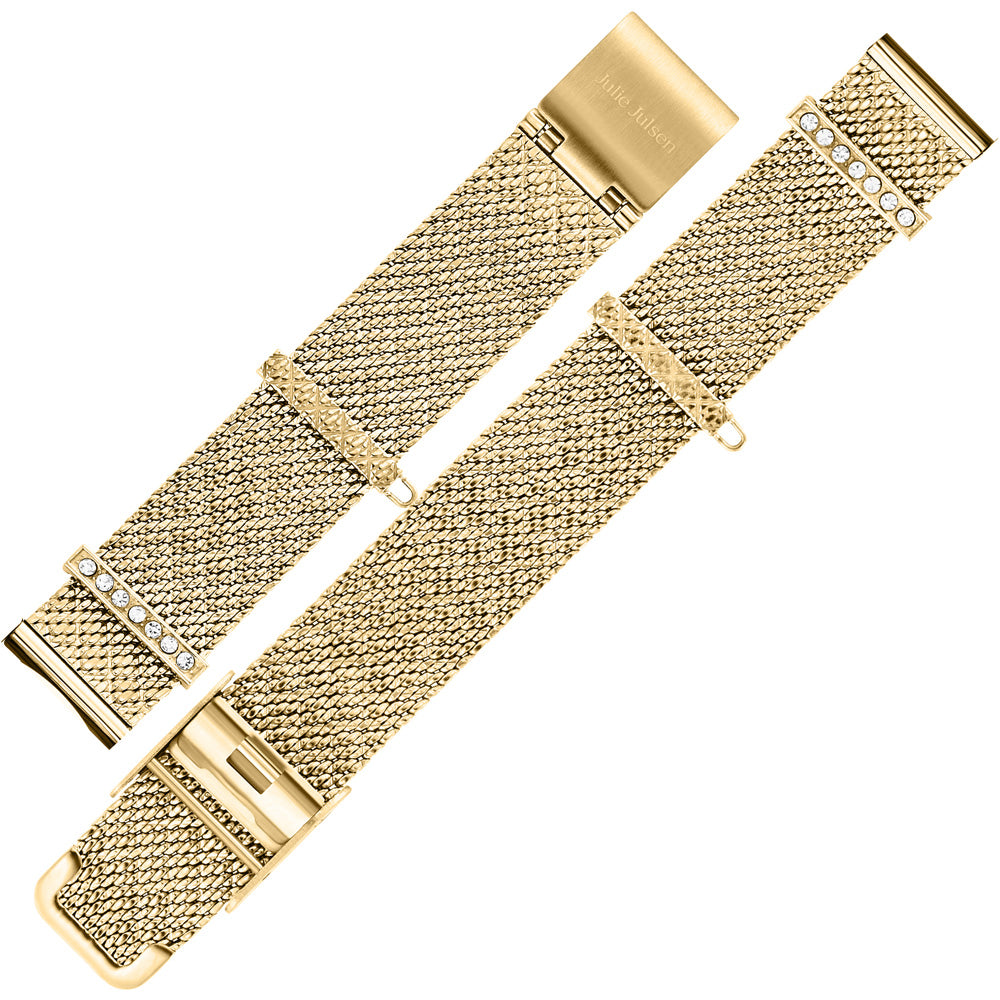 JULIE JULSEN CHARMING MESHBAND VERGOLDET >PIN SYSTEM< Uhrenarmbänder Julie Julsen