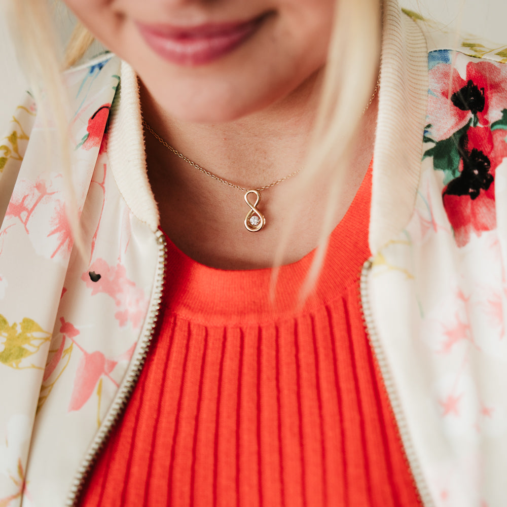 JULIE JULSEN CATENA DI PIETRA DANCENTE PLACCATA IN ORO con 1 ZIRCONIO