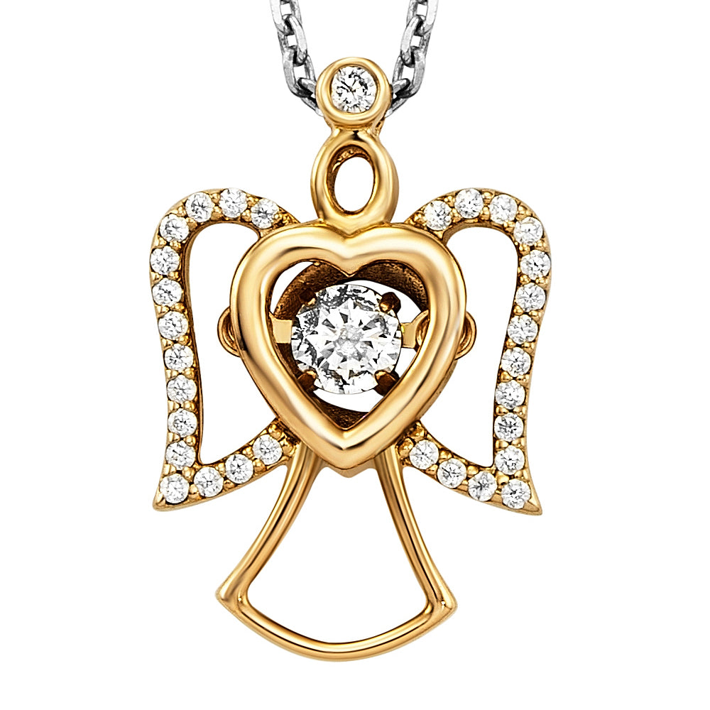 JULIE JULSEN DANCING STONE KETTE ENGEL 32 ZIRKONIA Halsketten Julie Julsen