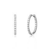 JULIE JULSEN CREOLE SILBER avec 44 ZIRCONIA 20 mm