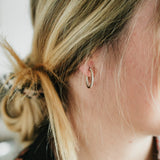 JULIE JULSEN CRÉOLE PLAQUÉE OR avec 44 ZIRCONE 20 mm