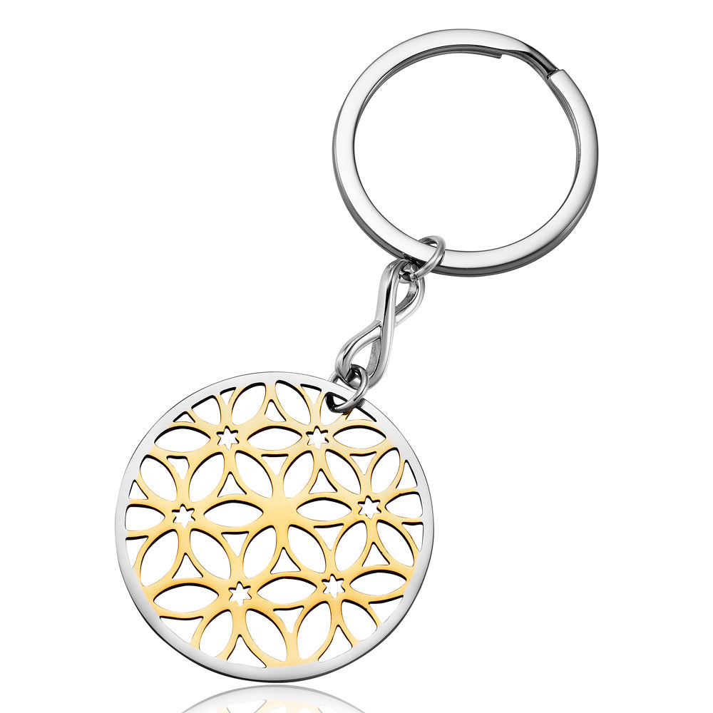 JULIE JULSEN SCHLÜSSELANHÄNGER LEBENSBLUME STAHL VERGOLDET Schmuck Julie Julsen Default Title