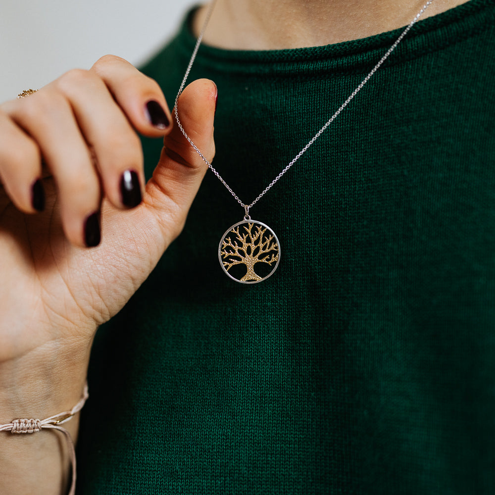 Julie Julsen, Kette silber, LEBENSBAUM bicolor