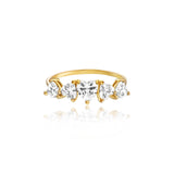 JULIE JULSEN RING VERGOLDET 5 ZIRKONIA GEFASST Ringe Julie Julsen 56 (Ø 17.8 mm)