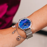 JULIE JULSEN CHARMING PEARL SILVER BLUE Armbanduhren & Taschenuhren Julie Julsen