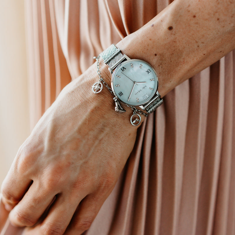 JULIE JULSEN CHARMING PEARL ROMAN BLUE Armbanduhren & Taschenuhren Julie Julsen