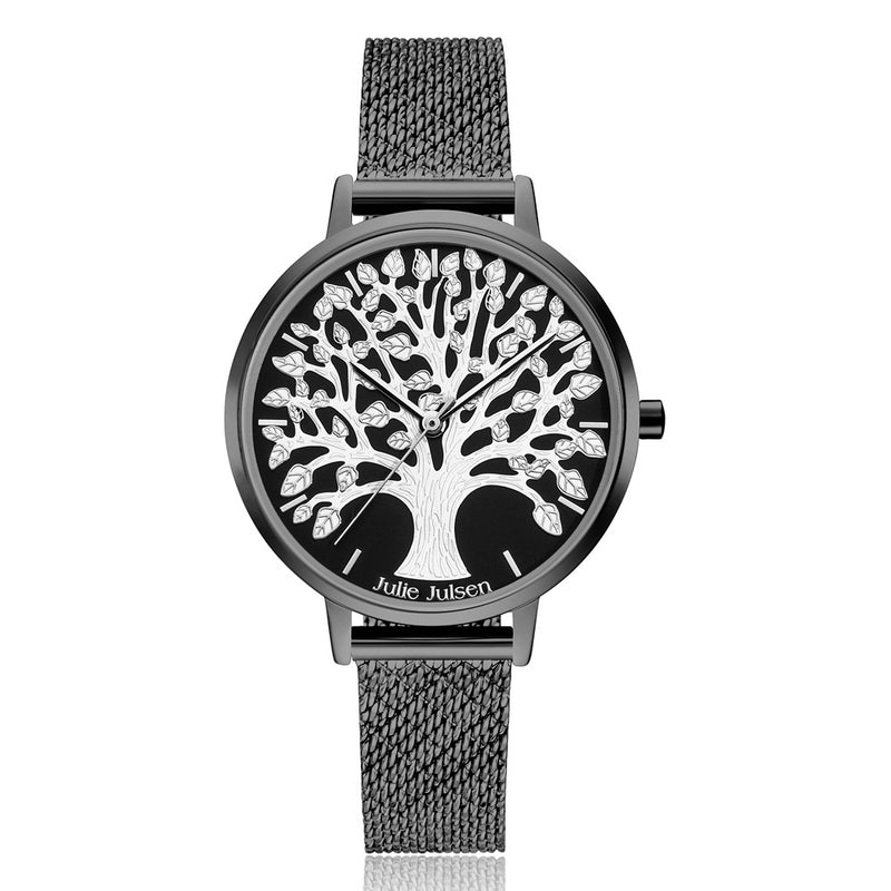 JULIE JULSEN TREE OF LIFE BLACK 2.0 Armbanduhren & Taschenuhren Julie Julsen schwarz